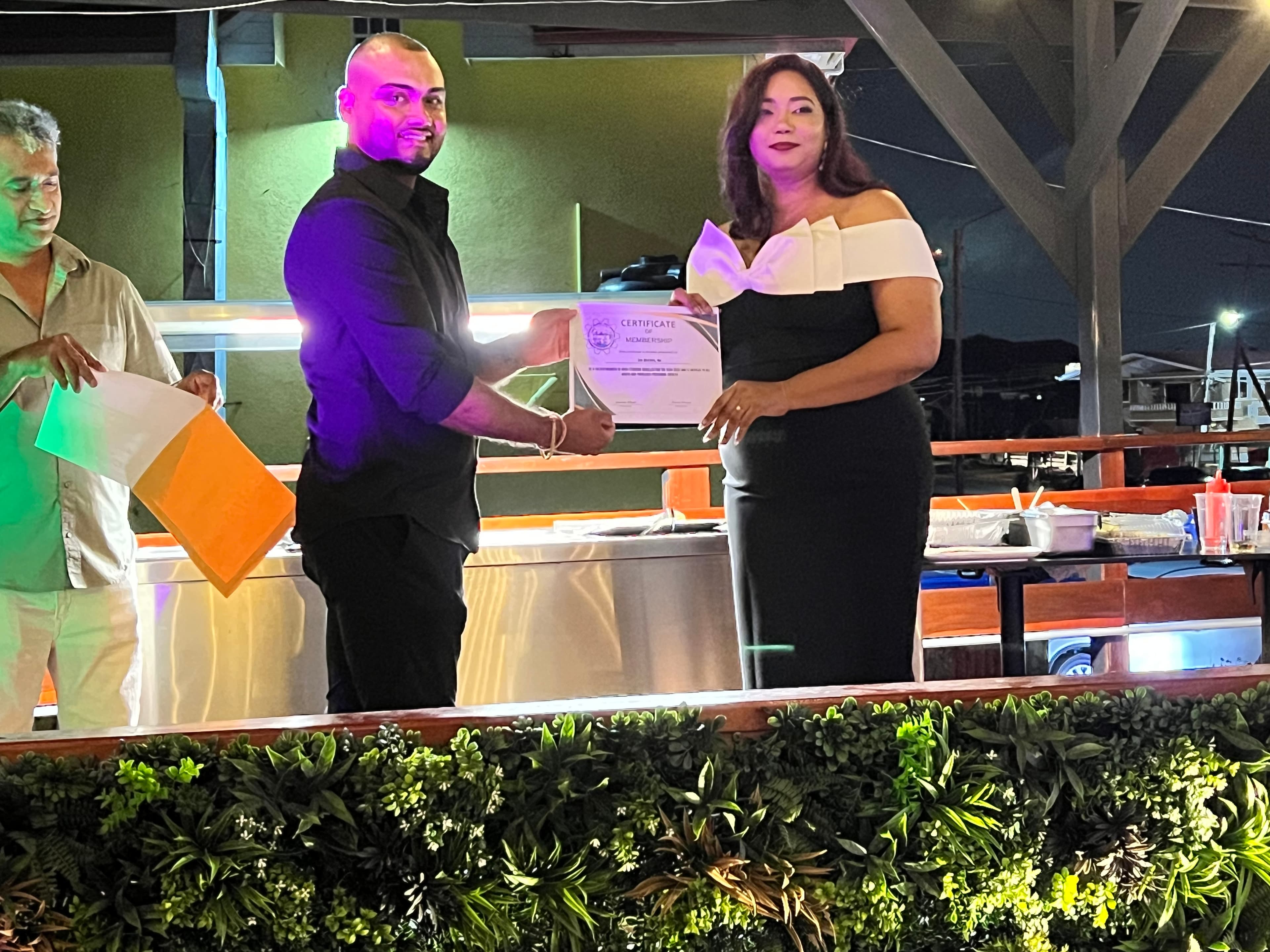 Awarding Membership Certificate to Eco Warriors, Inc