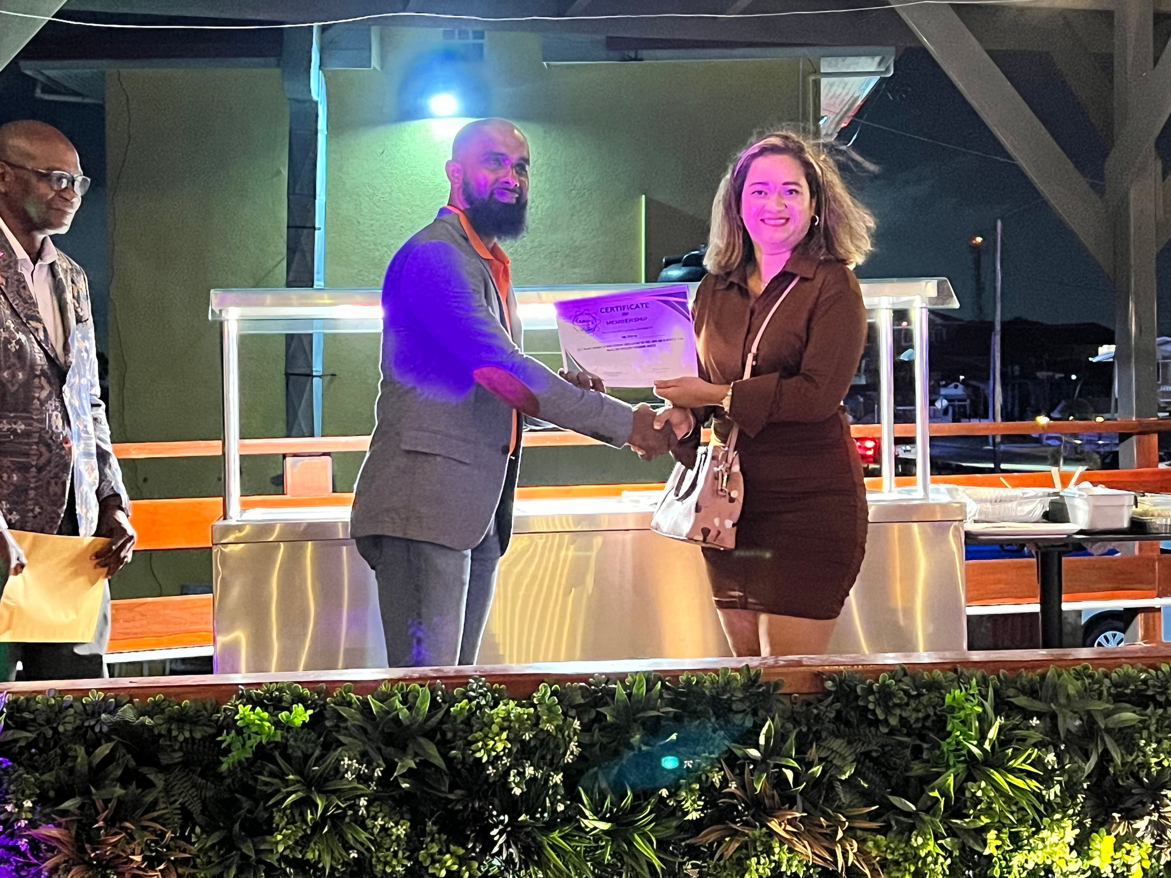 Awarding Membership Certificate to TMK 2020, INC