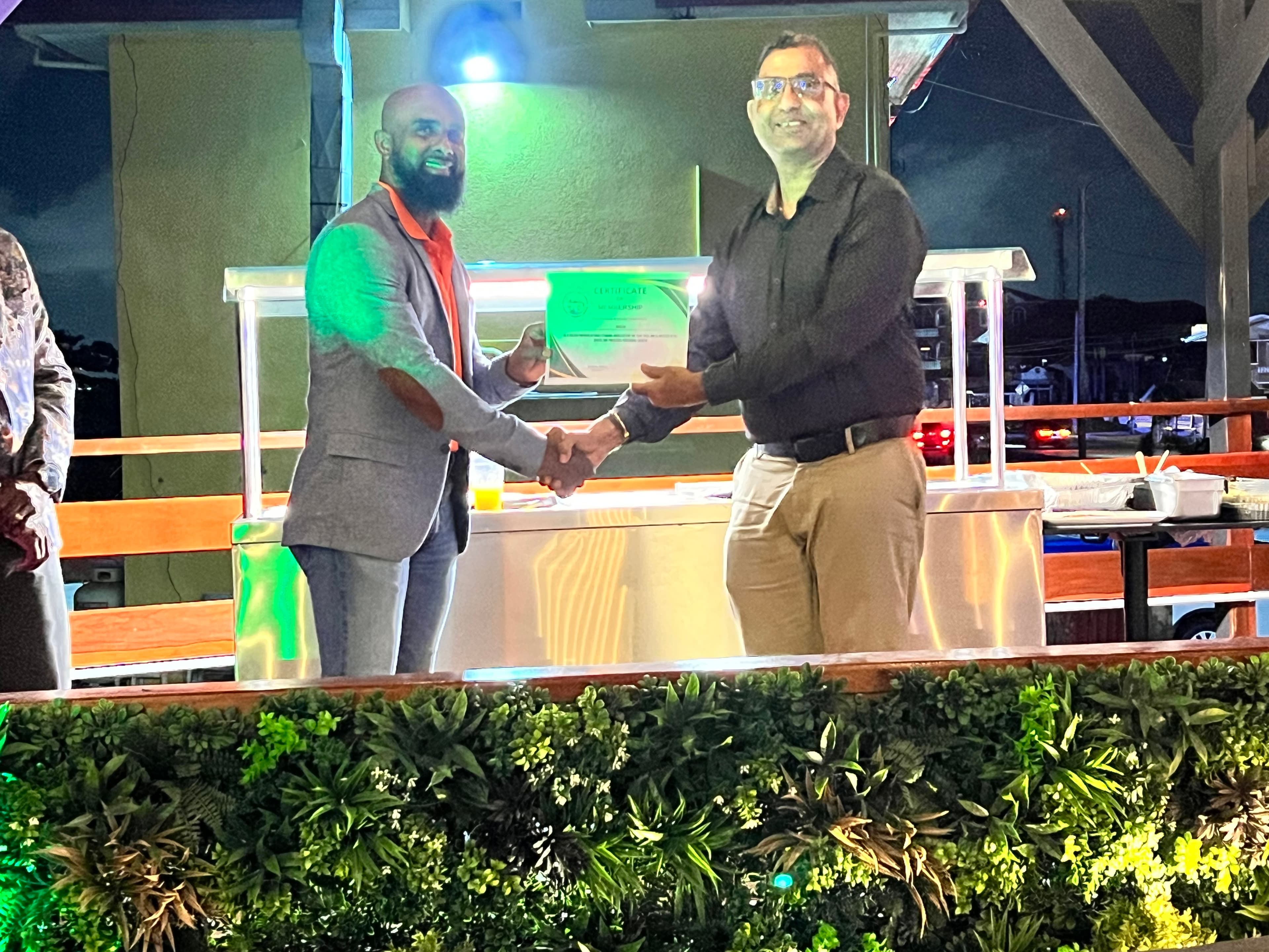 Awarding Membership Certificate to FACILCO